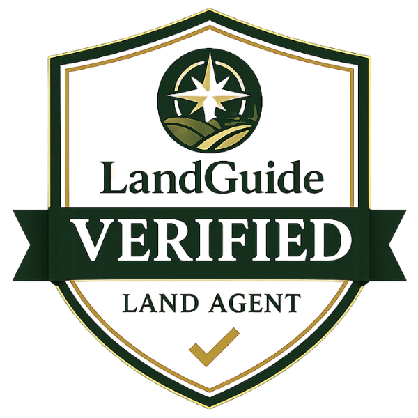LandGuide Verified Land Agent badge example
